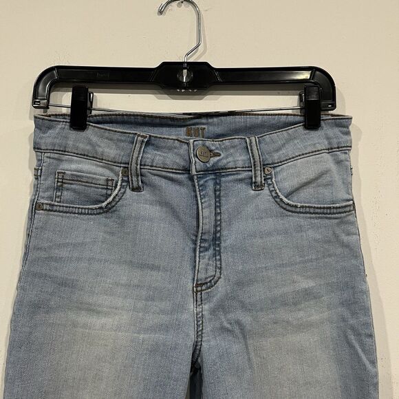 Kut From The Kloth Fab Ab Ankle Skinny Jeans Distressed Light Wash Size 4 - Picture 4 of 10